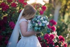 Flowers, wedding dress,