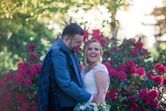 flowers, western house, ayr, bride and groom