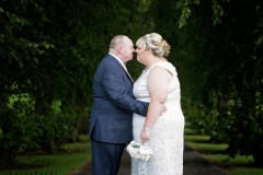 Kay Park, plus size bride, white dress, suit