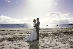 Beach wedding, sun,