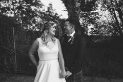 Black and White bride and groom