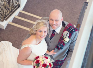 Seamill, bride and groom