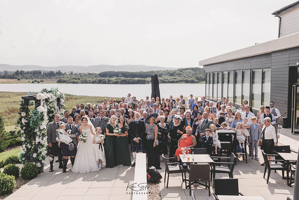 large group photo at the Lochside House hotel