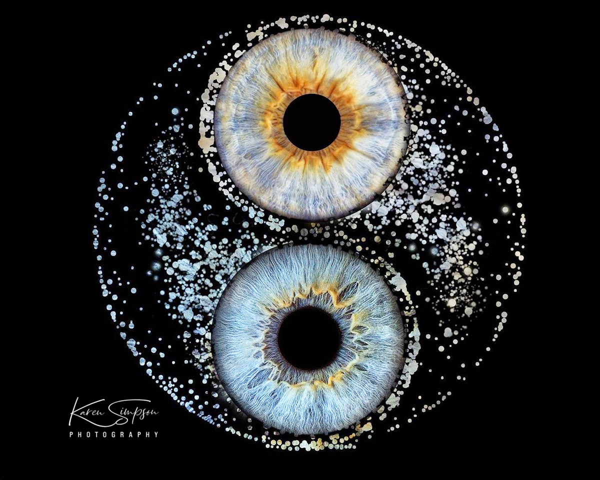 Eyes in ying yang